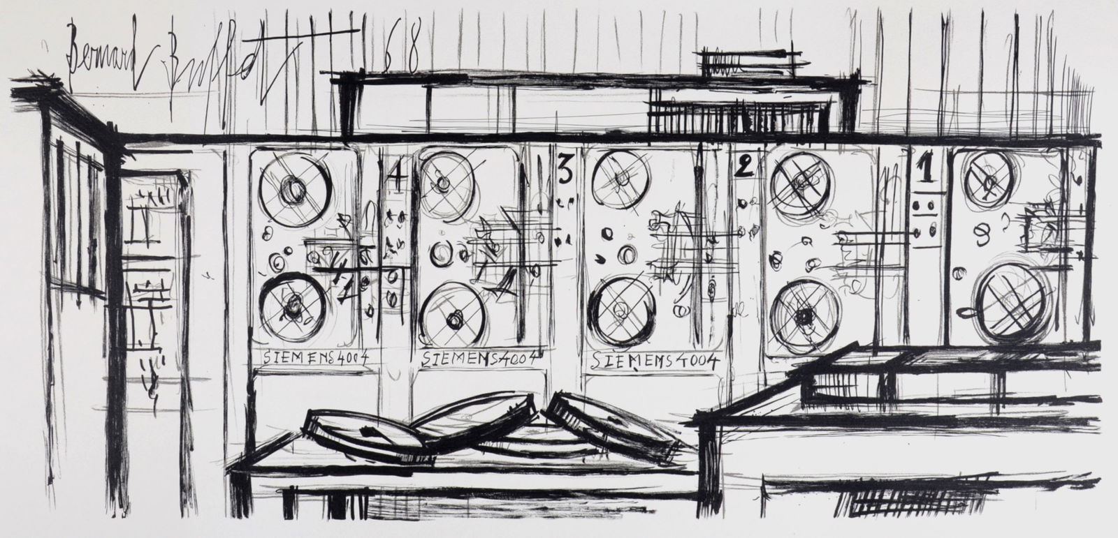 Bernard Buffet - Computer, Siemens #4, 1968 (1 of 5)