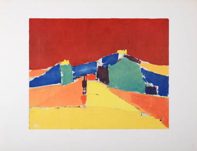 Nicolas de Stael (After) Agrigente, 1960: Nicolas de Stael (After)Agrigente, 1960Dimensions:+ Size of the sheet : 27.3 x 35.3 cm / 10.7 x 13.9 in.+ Size of the image : 20 x 25 cm / 7.9 x 9.8 in.From "Nicolas De Stael - Peintres d'Aujourd'hui