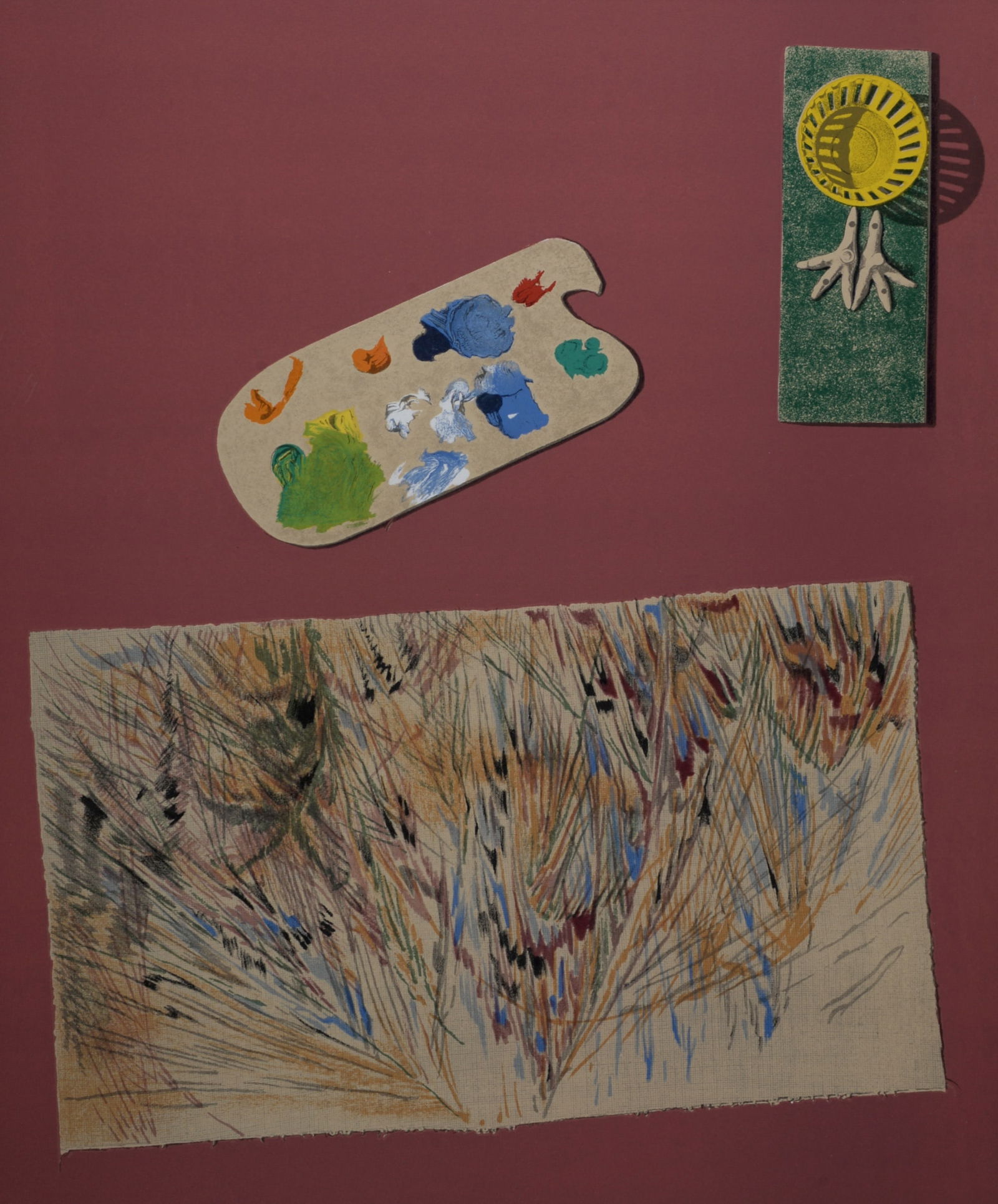 Max Ernst : La lumiere descend de l'ombrelle aux moissons, 1969 (1 of 5)