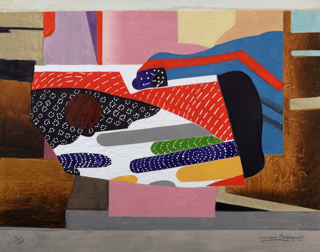 Max Papart : Vie silencieuse des objets, 1990 - Hand-signed (1 of 6)