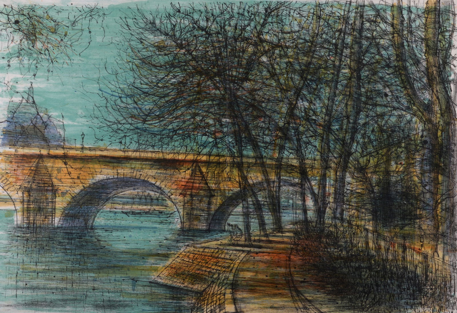Jean Carzou - Le Pont Neuf, 1964 (1 of 4)