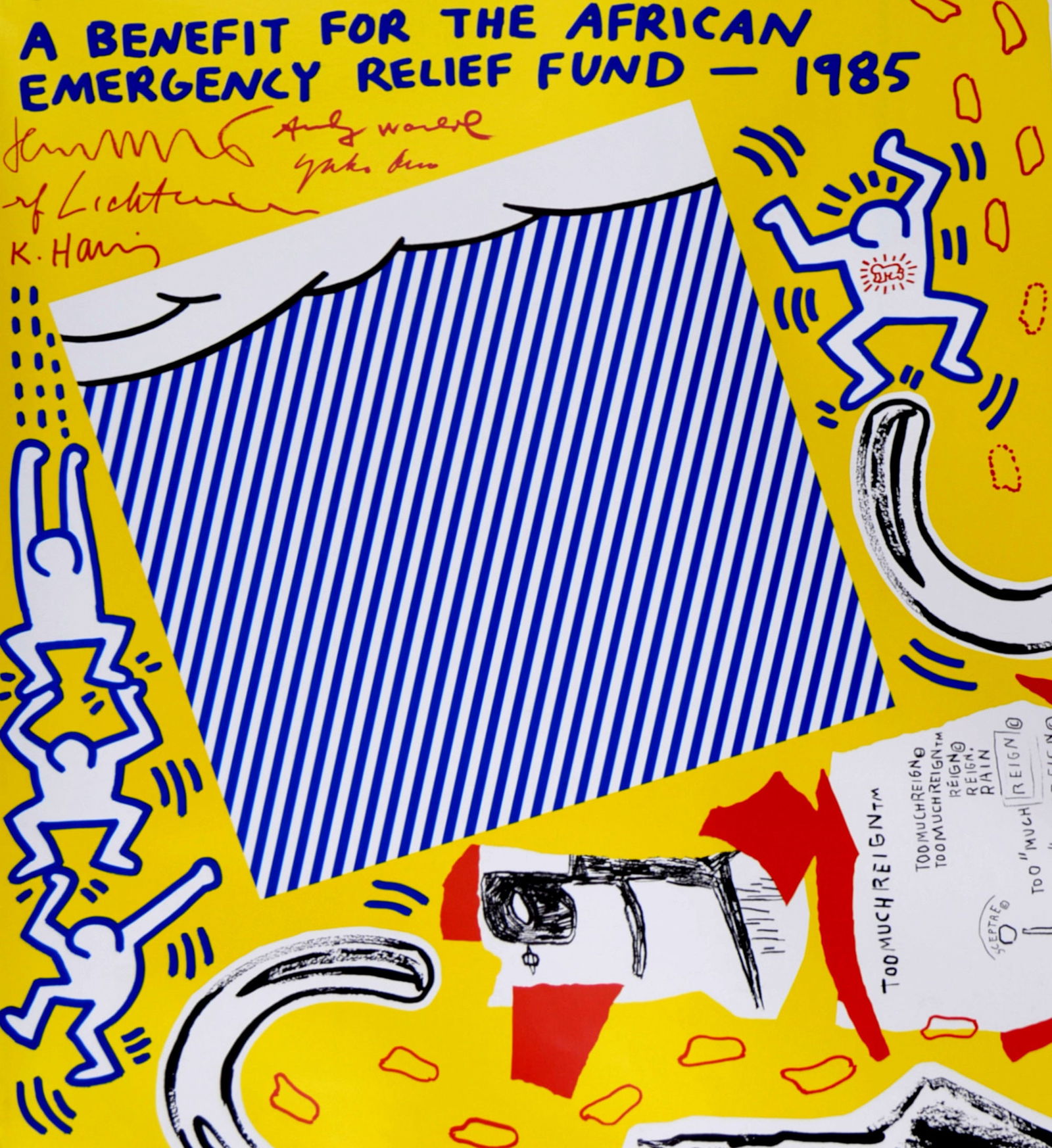 Basquiat HARING Warhol 限定2000 RAIN DANCE Rain Dance (1985) - Galerie Babylone