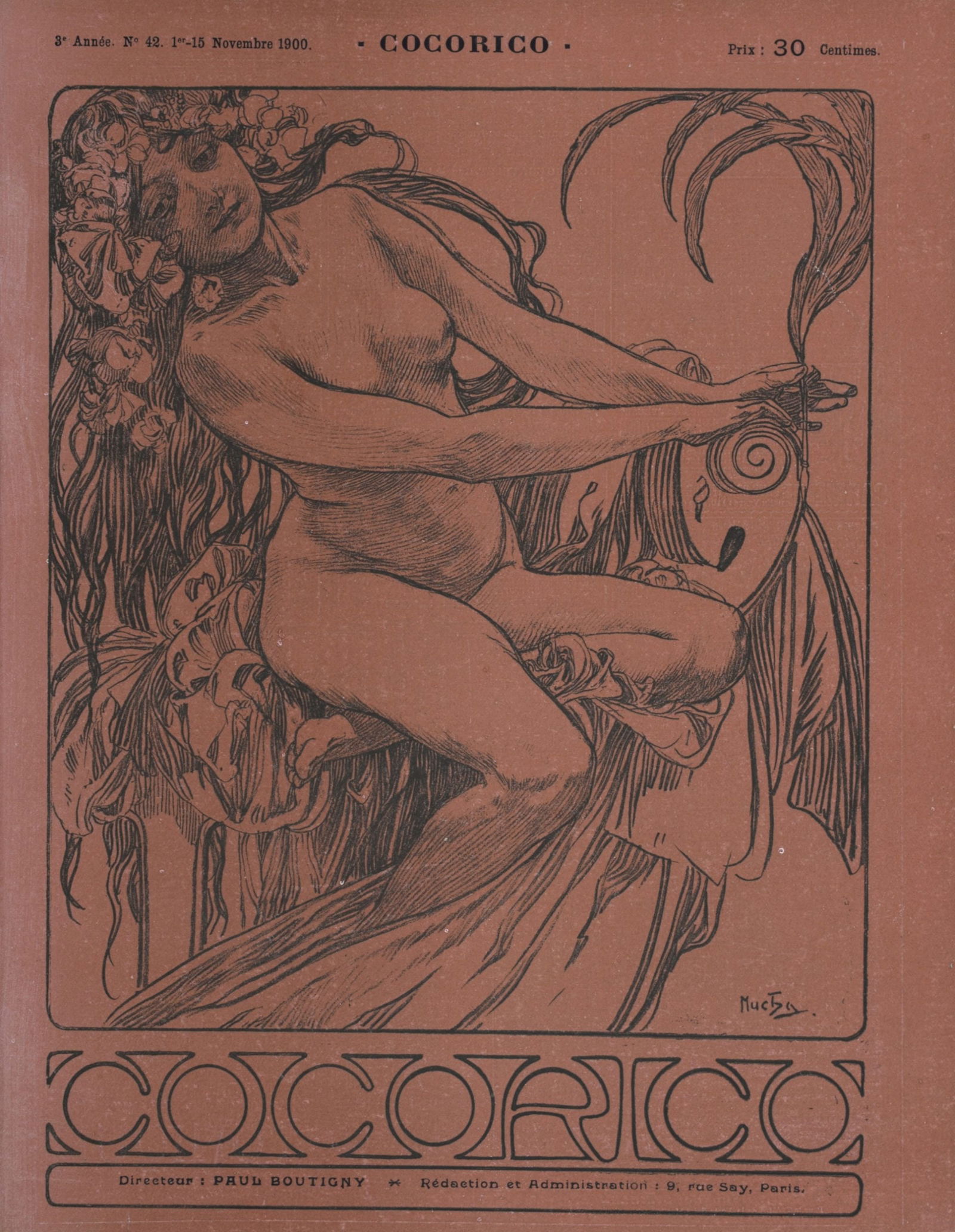Alphonse Mucha - Cocorico #2, 1900 (1 of 6)