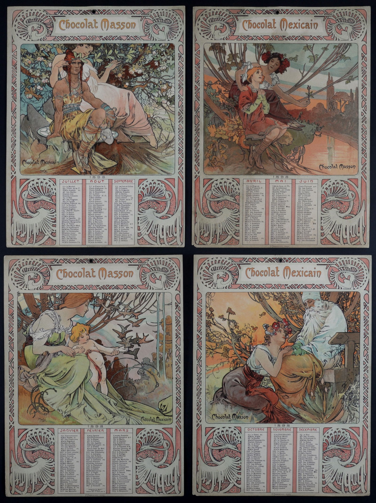 Alphonse Mucha - Chocolat Masson / Chocolat Mexicain, 1897 (1 of 8)