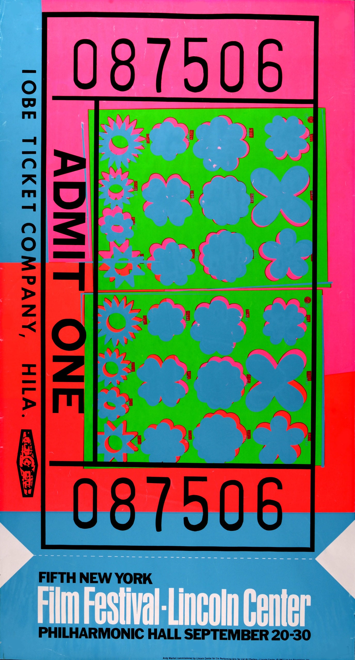 Andy Warhol - Lincoln Center Ticket, 1967 (1 of 7)