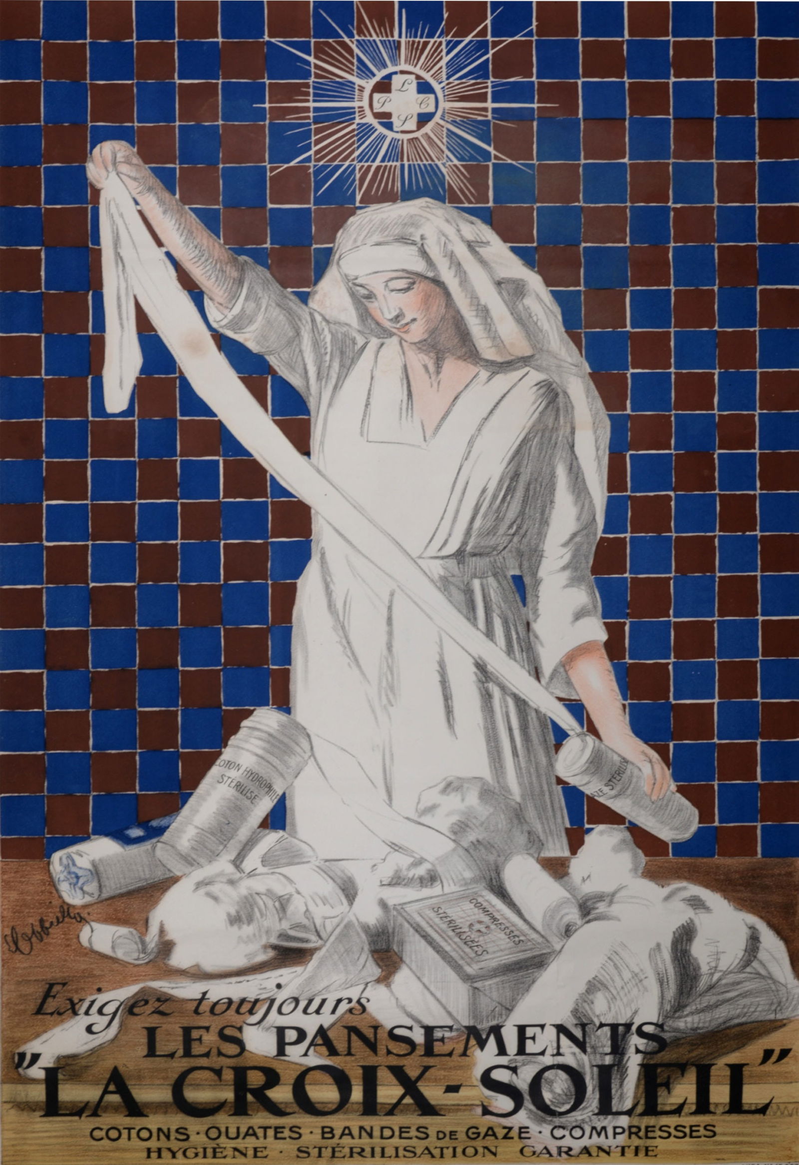 Leonetto Cappiello - Exigez les pansements La Croix-Soleil, 1919 (1 of 6)