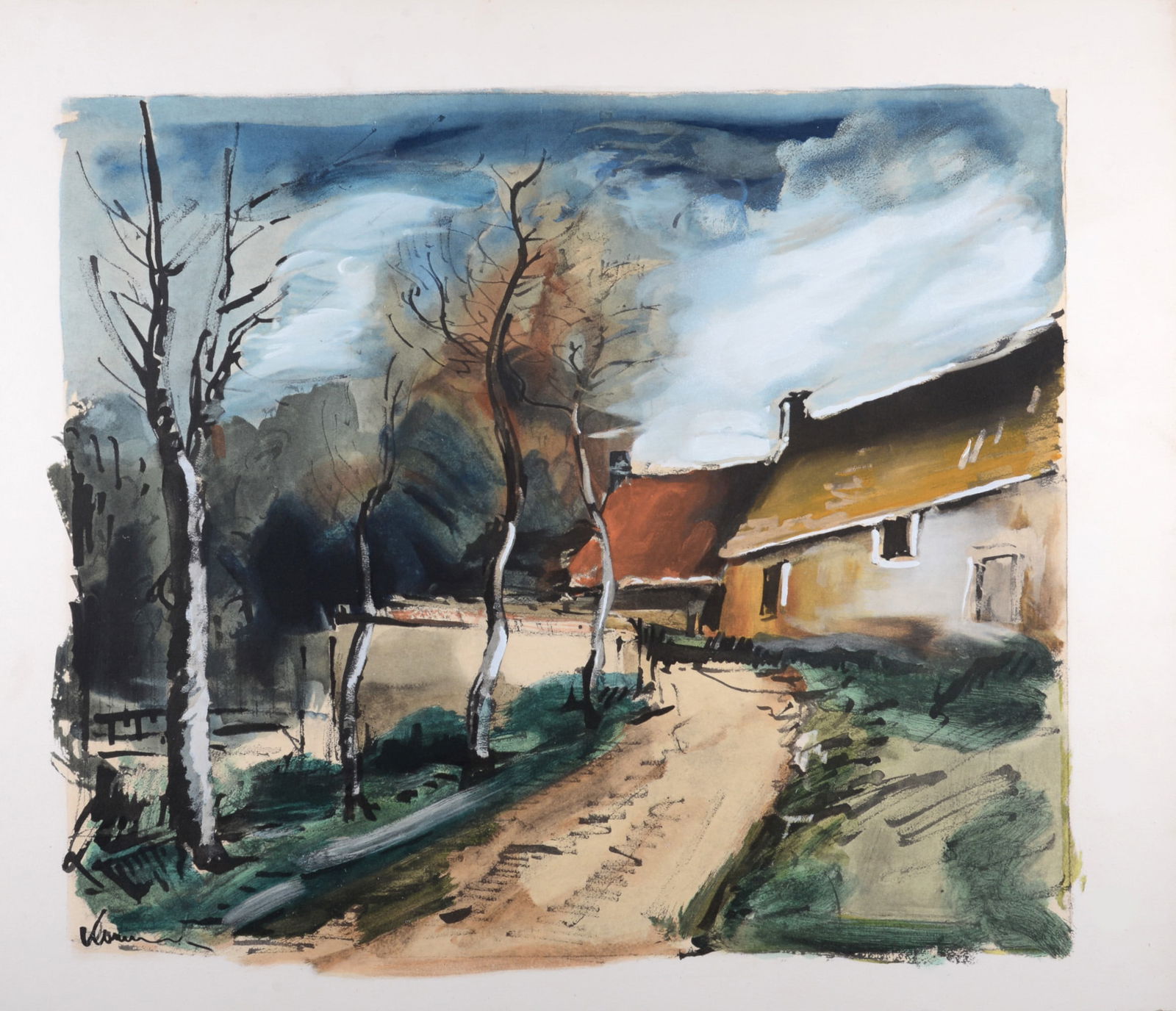 Maurice de Vlaminck (After) : Le hameau pres de Verneuil, circa 1950 (1 of 7)