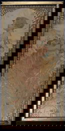 Alphonse Mucha : The Seasons : Summer, 1900 - Silk Version