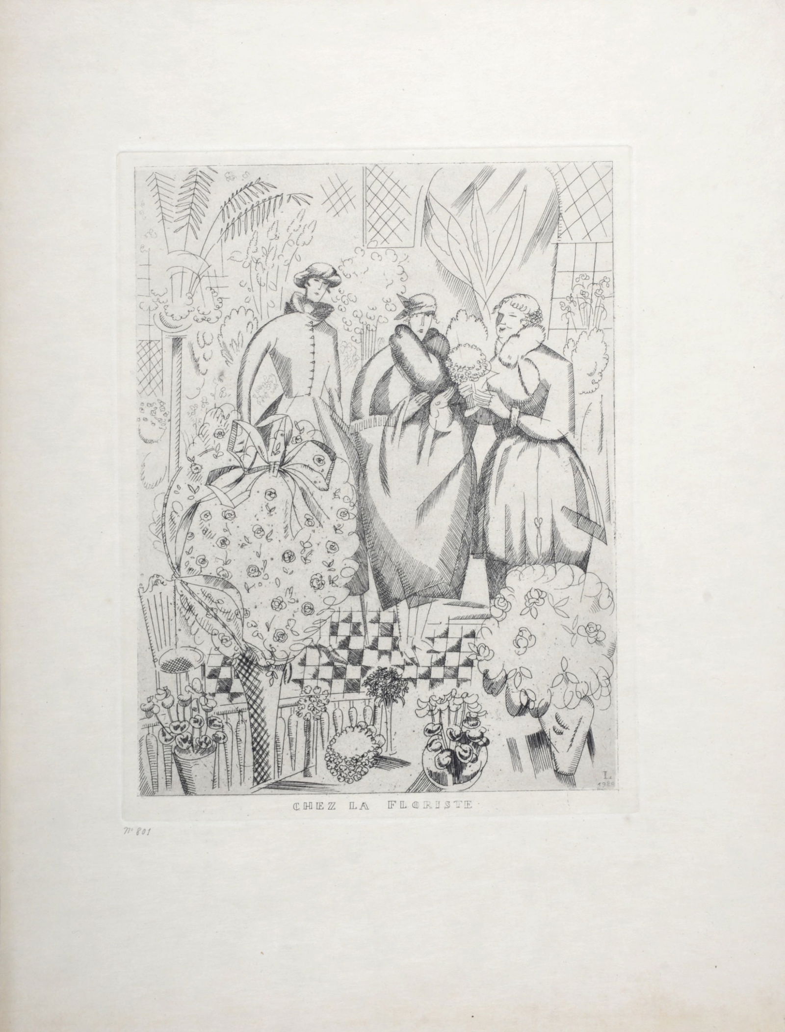 Jean-Emile Laboureur - Chez la Floriste, 1920 (1 of 5)