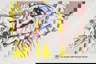 Roy Lichtenstein - Los Angeles 1984 Olympic Games, 1982 - Hand-signed