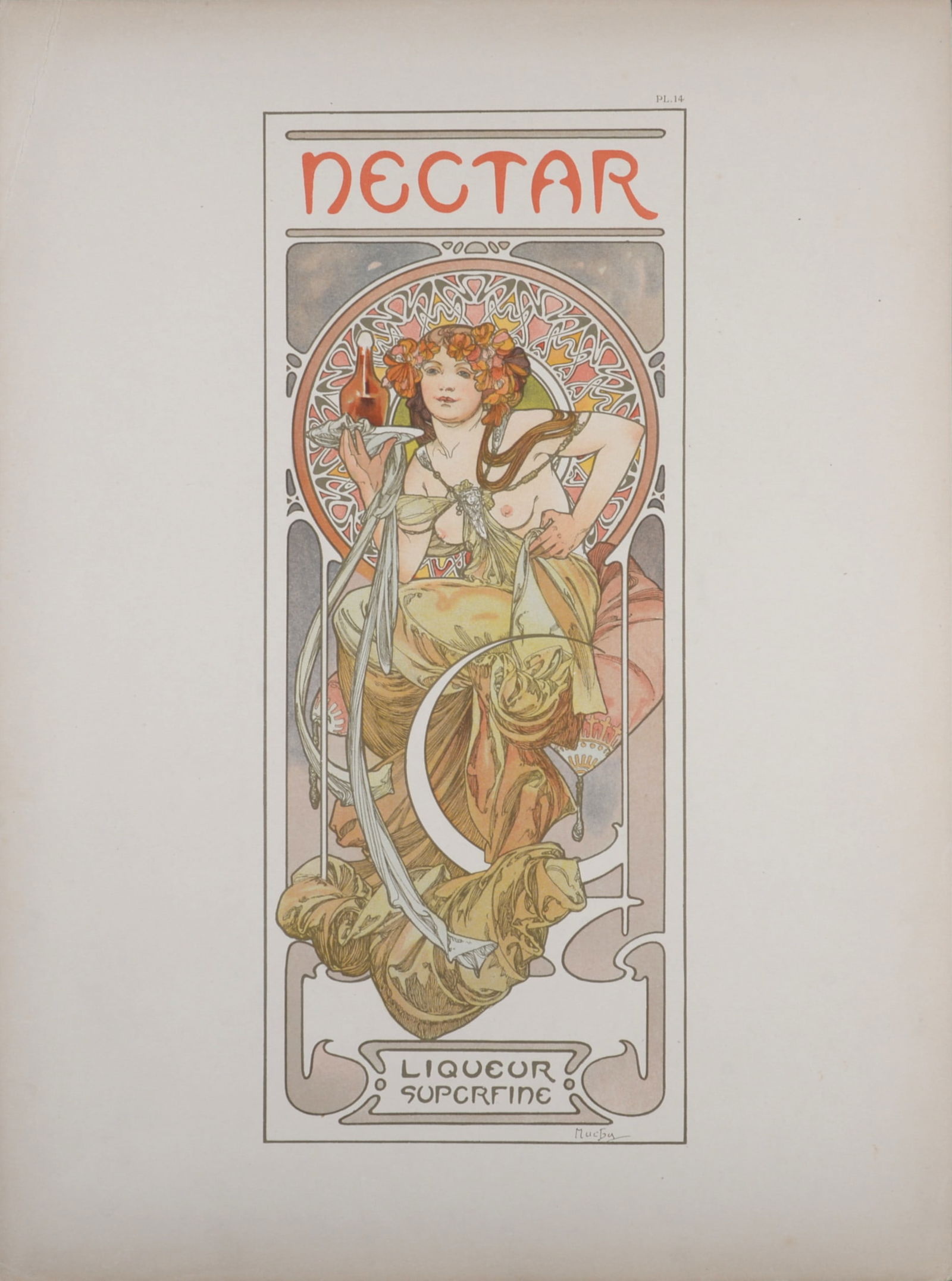 Alphonse Mucha : Nectar, 1902 (1 of 6)