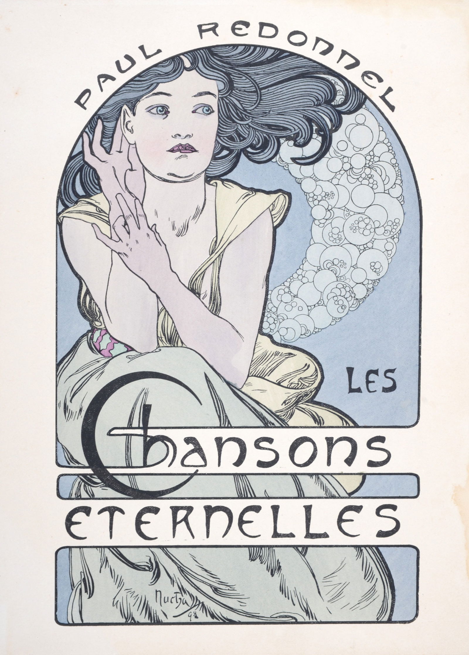 Alphonse Mucha : Chansons Eternelles, 1898 (1 of 5)