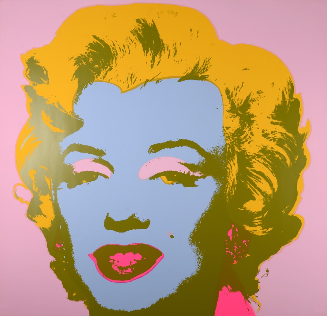 Andy Warhol (After) : Marylin (#H), circa 1980: Andy Warhol (After) Marylin, circa 1980 Very large silkscreen on thick paper, after 1962 Andy Warhol's serigraph. Sunday B. Morning's stamp printed on the back. Dimensions: + Size of the sheet: 91 x 9