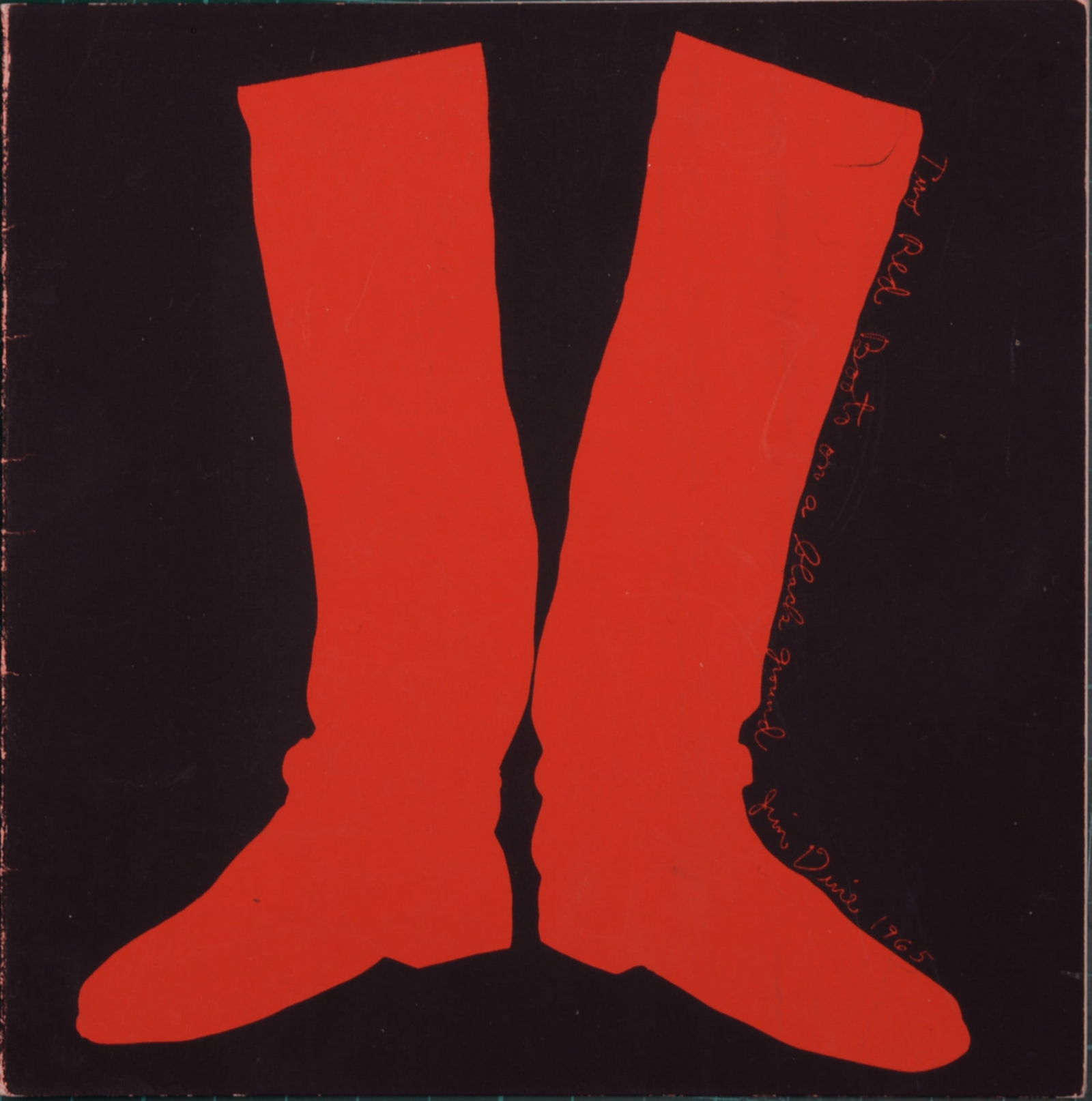 Jim Dine - Two Red Boots, 1969 - Original silkscreen on thick gatefold card (1 of 6)