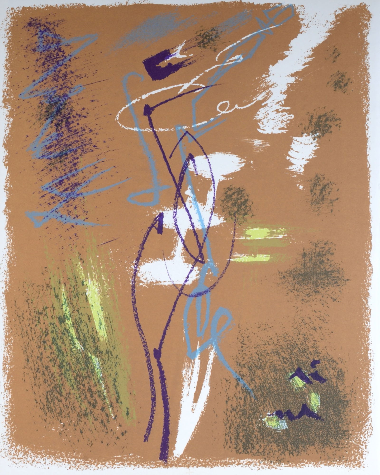 Andre Masson : Figure feminine, 1963: Andre Masson (1896-1987)Figure feminine, 1963Lithograph in colors on wove paper.Dimension :+ Size of the sheet : 32.9 x 25 cm / 12.9 x 9.8 in.From the book "Art de France tome IV" published in 1964.Pr