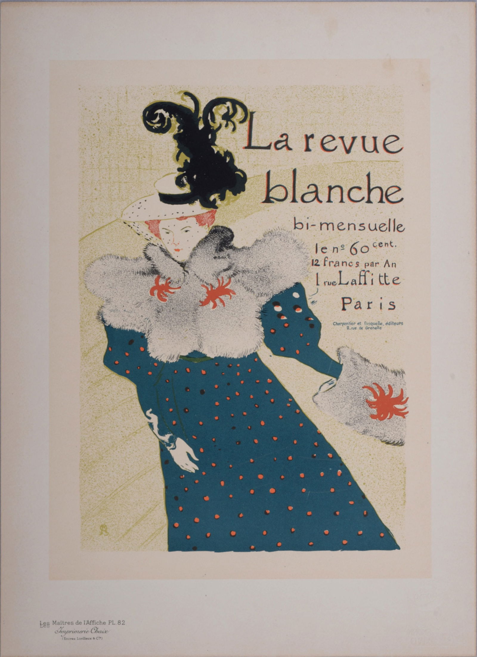 Henri de Toulouse-Lautrec - Les Maitres de l'Affiche : La Revue Blanche, 1897 (1 of 6)