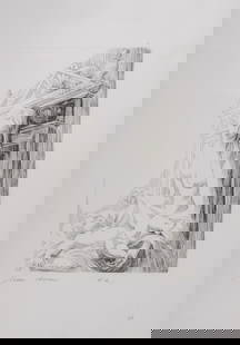 Jean Adam : Vierge nue, 1970 : Hand-Signed: Jean Adam Vierge nue, 1970 Original engraving on Arches paper. Hand signed on pencil lower left Annotated in pencil "EA" (Artit's proof) lower right. Stamped "Estampe Originale" on the back.