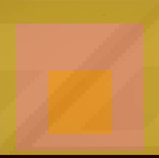 Josef Albers (After) - Homage to the Square (D), 1971: Josef Albers (After) Homage To the Square, 1971 Silkscreen on wove paper. Printed on both sides. Dimensions: + Size of the sheet: 27 x 26 cm / 10,6 x 10,2 in. + Size of the image: 22,5 x 22,5 cm /