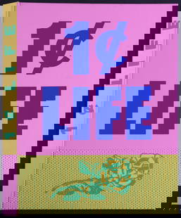 Roy Lichtenstein - 1 Cent Life, 1964 (Cover): Roy Lichtenstein (1923-1997)1 Cent Life, 1964Original silkscreen on linen over cardboard.Unbound cover from the rare limited edition of 2 000 of the portfolio, "1 cent life".Dimensions:+ Size of the c