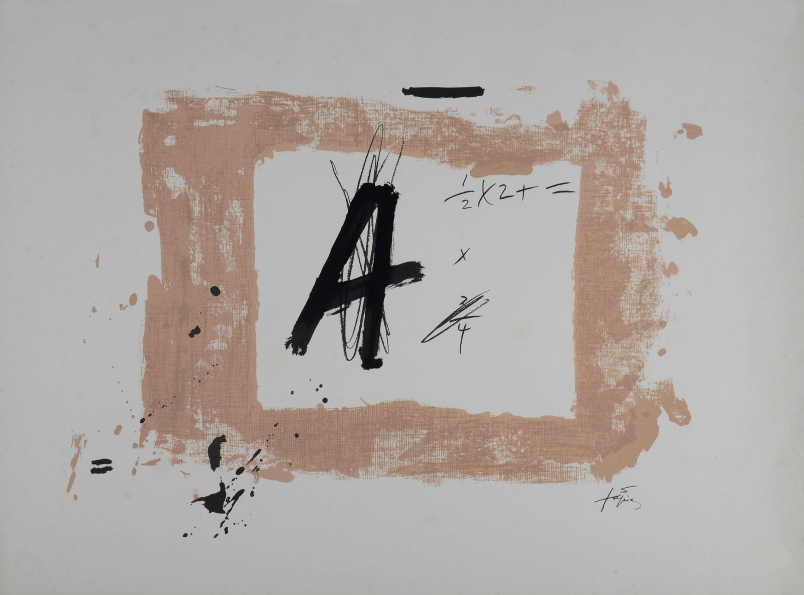 Antoni Tapies : Lette A, 1976 (1 of 10)