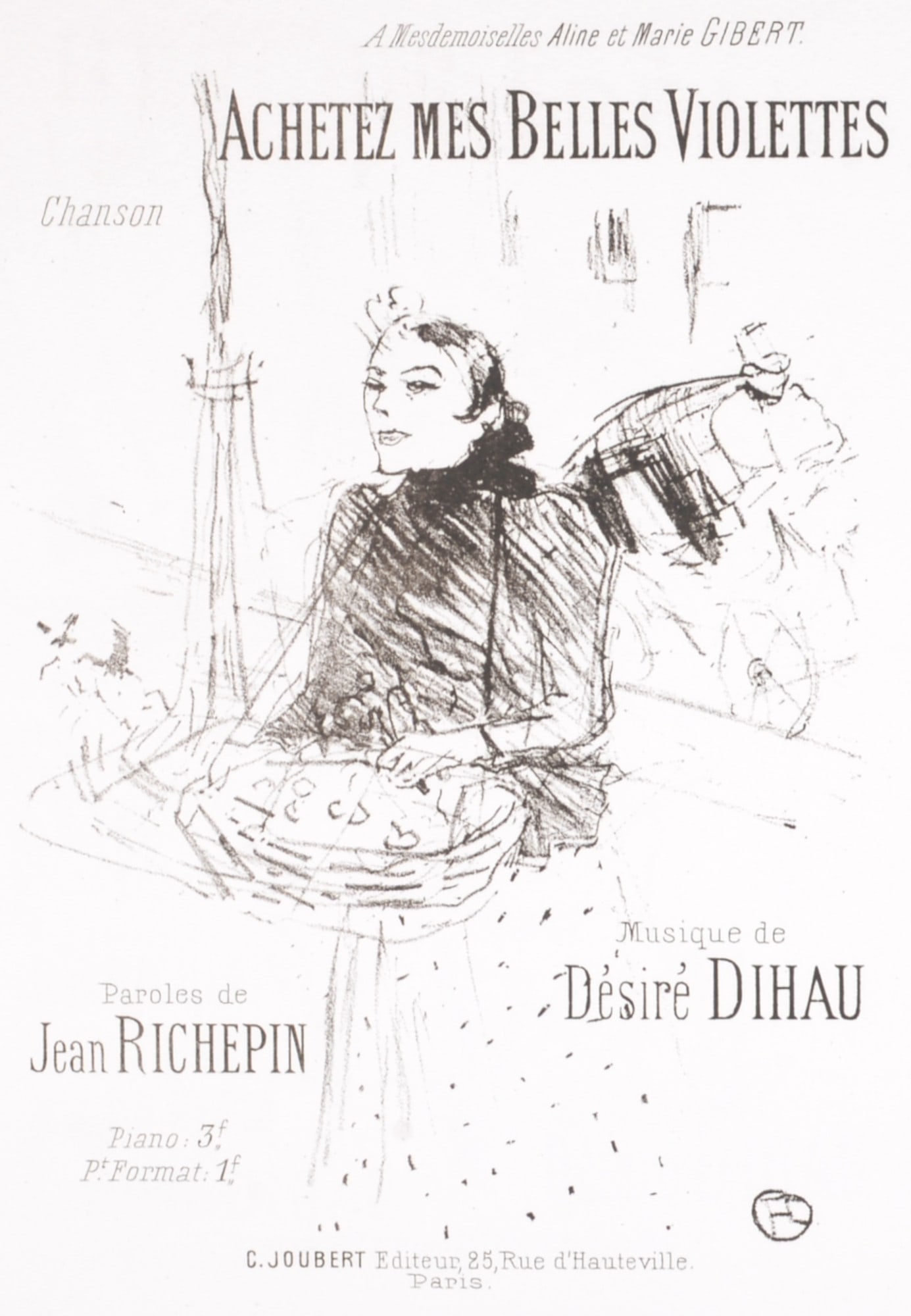 Henri de Toulouse-Lautrec - Achetez mes belles violettes, 1895 (1 of 4)