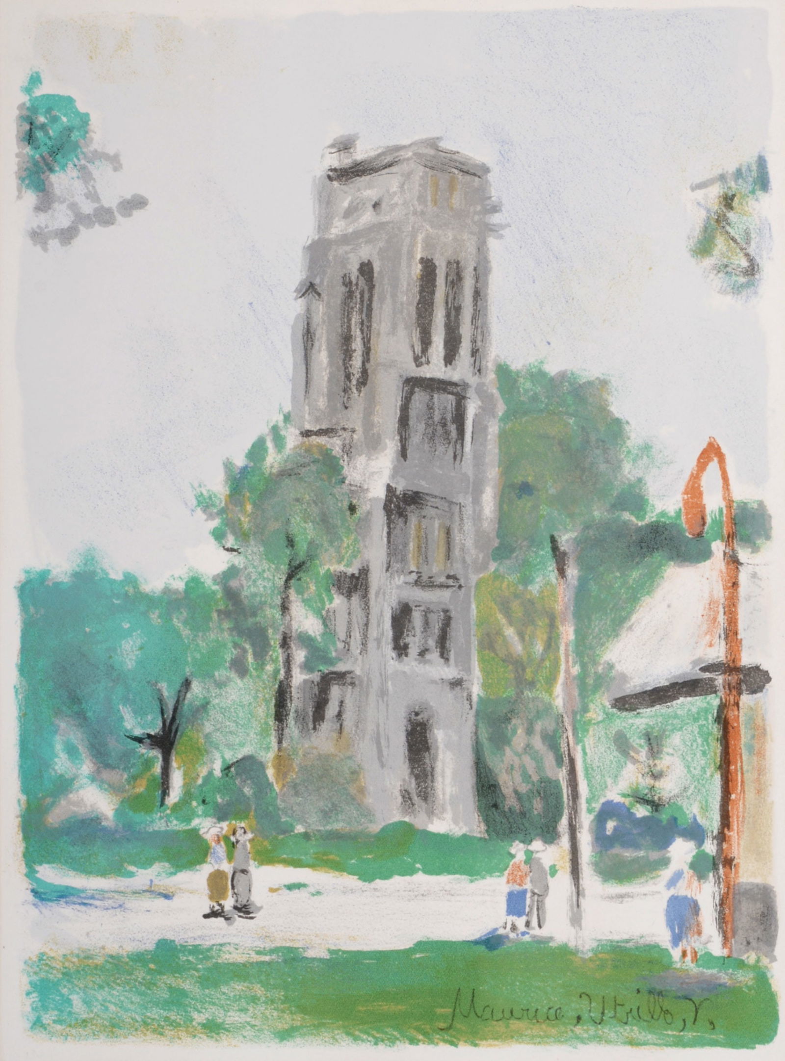Maurice Utrillo - Paris Capitale : La Tour St Jacques, 1955 (1 of 6)