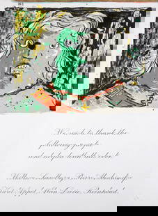 Enrico Baj - One Cent Life, 1964: Enrico Baj (1924-2003)One Cent Life, 1964Original lithograph on wove paperDimensions:+ Size of the sheet: 41 x 29 cm / 16,1 x 11.4 in.Issued from the famous "One Cent Life" portfolio.Printed by Mauric