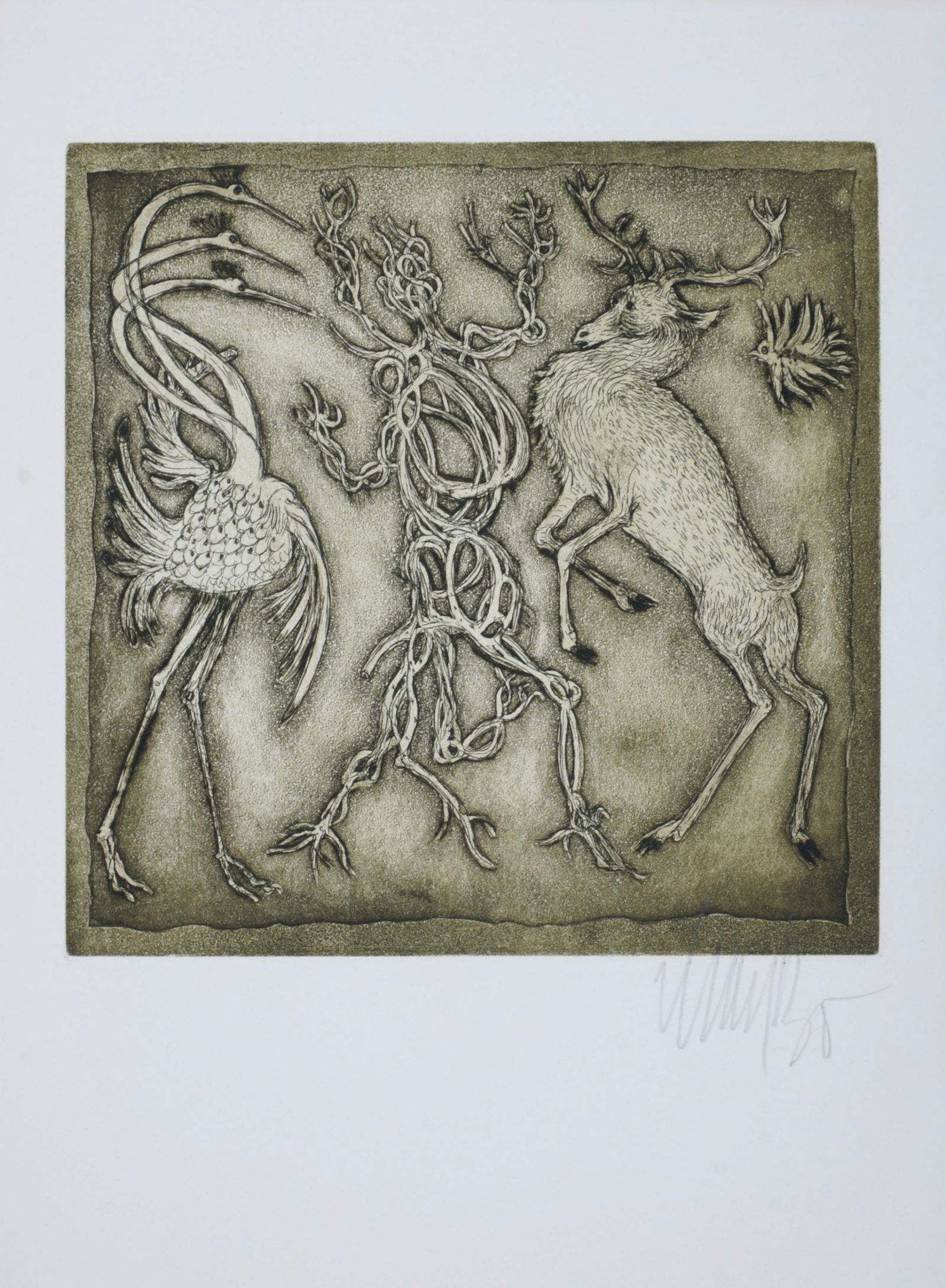 Lars Bo : Pas de trois, 1971 - Hand-signed (1 of 5)