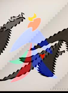 Alexander Calder - Stabiles #C, 1963: Alexander Calder (1898-1976)Stabiles, 1963Lithograph on wove paper.Dimensions :+ Size of the sheet : 38 x 28 cm / 14,9 x 11 inFrom "Derriere le Miroir" Art issue (n° 141).Published on the occasion of