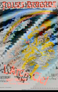 Jules Cheret - Folies-Bergere : L'Arc en Ciel, 1896: Jules Cheret (1836-1932)Folies-Bergere : L'Arc en Ciel, 1896 Small lithograph poster on wove paper.Signed on the plate.Dimensions:+Size of the sheet: 30,5 x 21,5 cm / 12 x 8,4 in.This lithograph was i