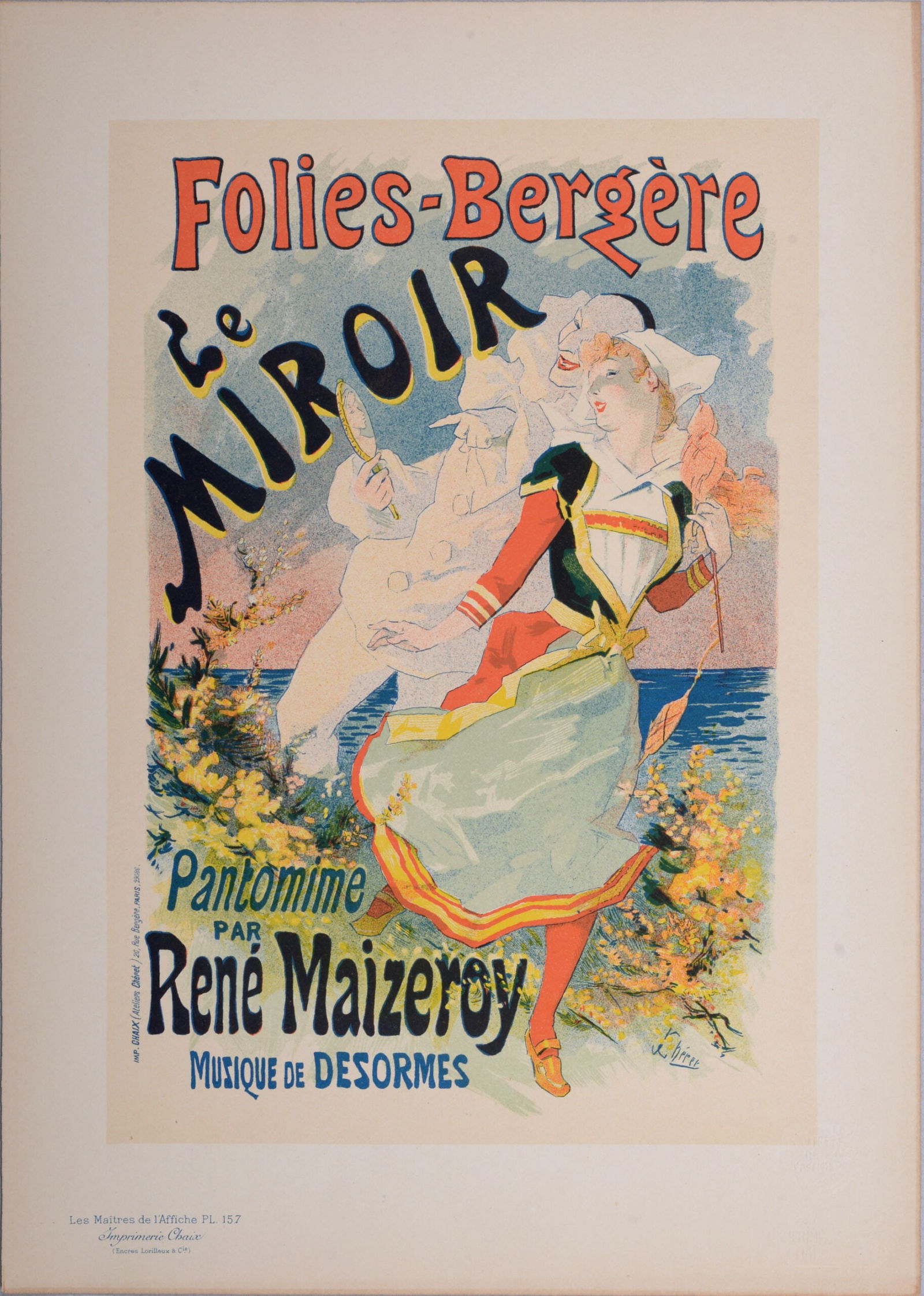 Jules Cheret : Les Maitres de L’Affiche - Folies-Bergere/ Le Miroir, 1899 (1 of 5)