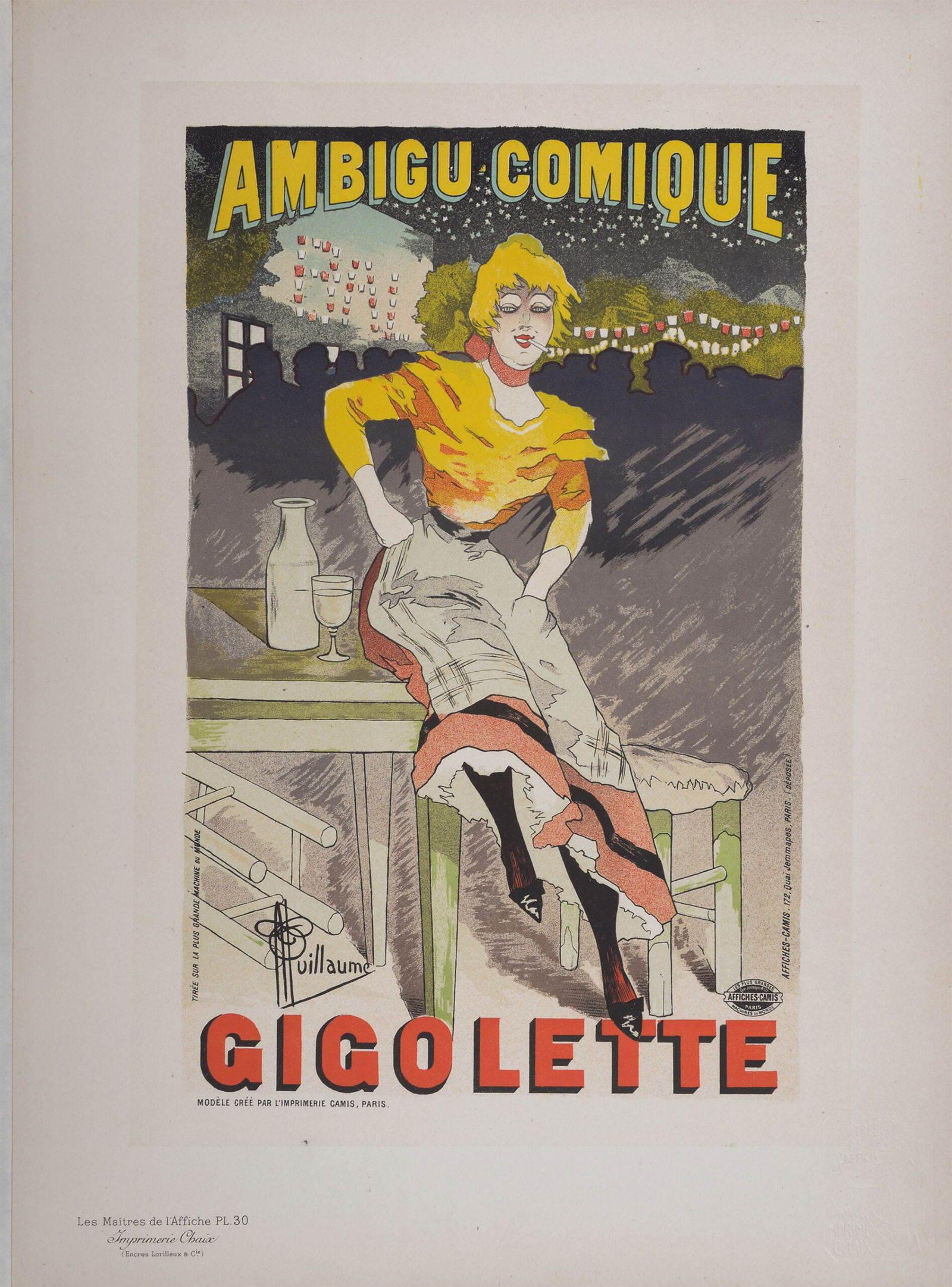 Albert Guillaume - Les Maitres de L’Affiche : Gigolette, 1896 (1 of 5)
