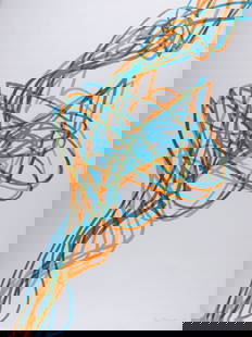 Stanley William Hayter : Volubilis, 1969 - Hand-signed: Stanley William Hayter (1901-1988)Volubilis, 1969Lithograph on BFK Rives paper.Hand-signed and dated in pencil lower right.Numbered in pencil 4/50 lower left.With BFK Rives watermark on the lower and