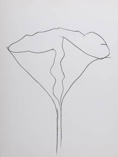Ellsworth Kelly : Lotus, 1982: Ellsworth Kelly (1923-2015)Lotus, 1982Original lithograph on wove paper.Dimensions :+ Size of the sheet : 38 x 28 cm / 14,9 x 11 in.Published by Maeght Editeur.From "Derriere le Miroir" art issue "Hom