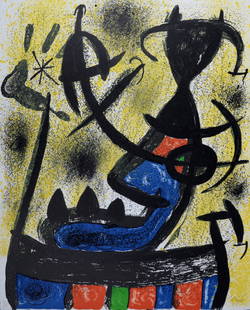 Joan Miro : Il Circulo de Piedra, 1971 - Hand-signed: Joan Miro (1893-1983)Il Circulo de Piedra, 1971Lithograph in colors on wove paper.Hand-signed in pencil in the lower right margin.Numbered 72/125 in pencil in the lower left margin.Dimensions:+ Size o