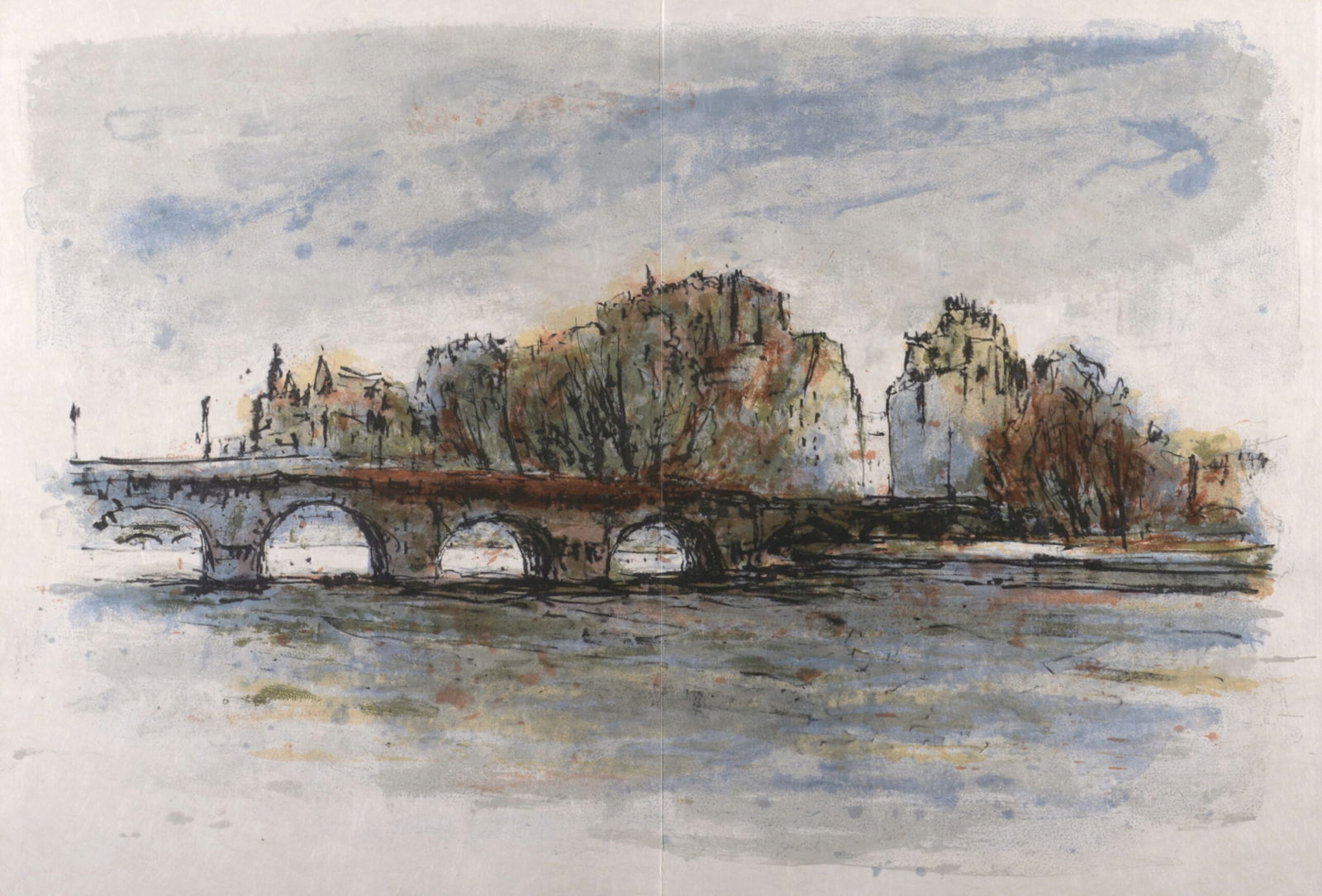Aime-Daniel Steinlen (1923-1996) : Le Pont Neuf, 1964 (1 of 4)
