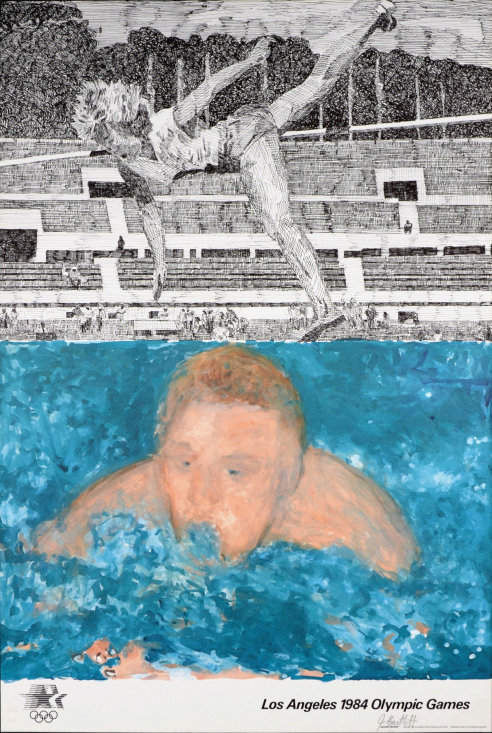 Jennifer Bartlett Los Angeles Olympic 1984 - Hand-signed (1 of 7)