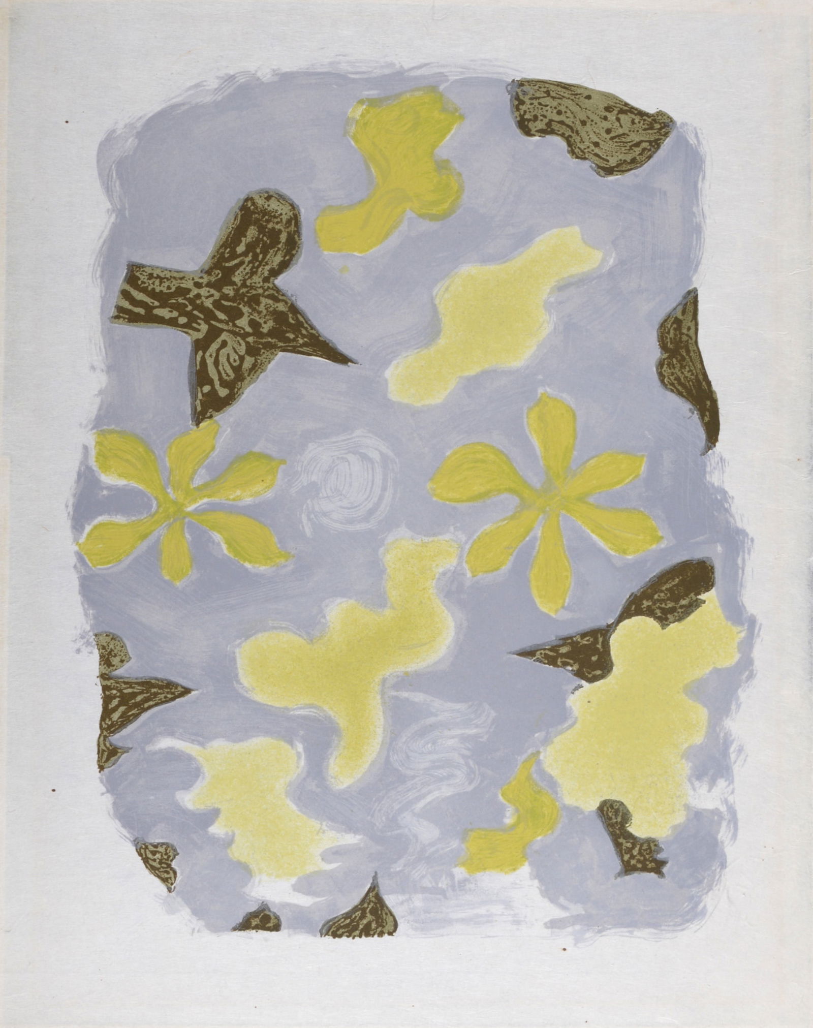 Georges Braque : La Sorgue, 1963: Georges Braque (1882-1963)La Sorgue, 1963Small lithograph on Japan paper.Edition of 50 copies on Japan paper, out of a total edition of 200.Dimensions:+ Size of the sheet: 31,8 x 24,5 cm / 12.5 x 9.5
