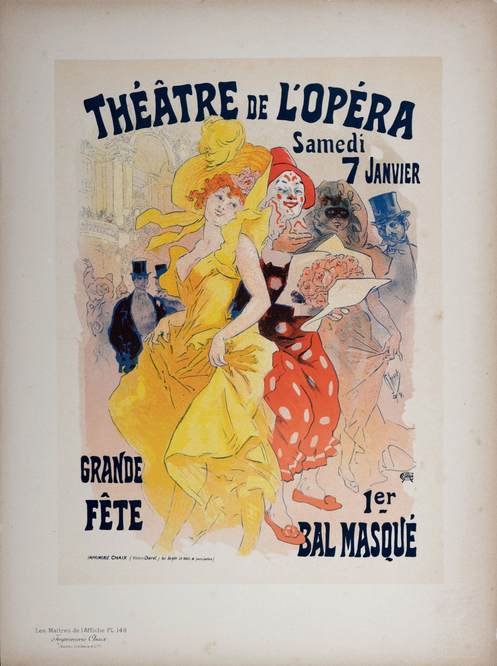 Jules Cheret : Les Maitres de L’Affiche - Bals de l'Opera en 1899, 1899 (1 of 5)