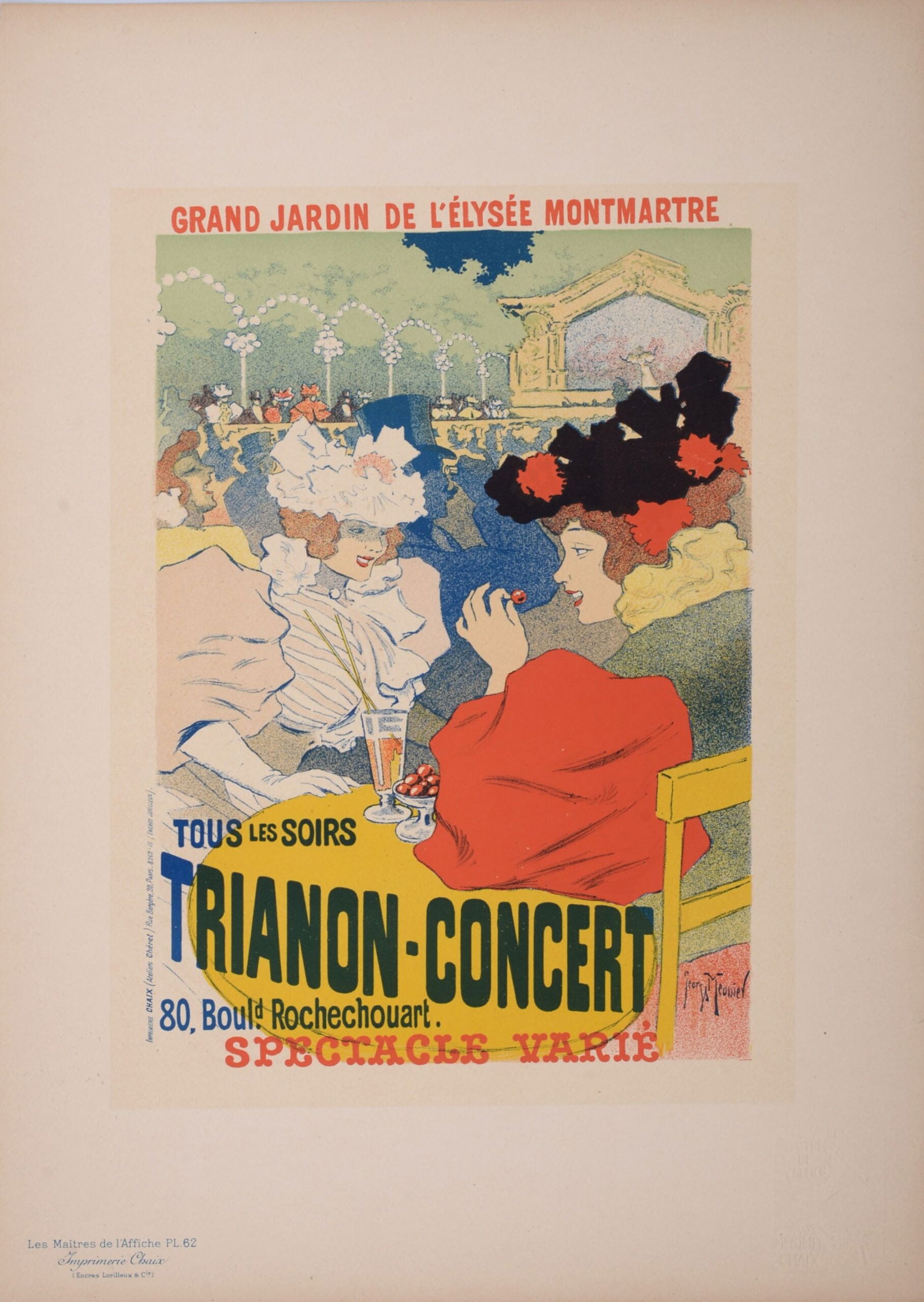 Georges Meunier : Les Maitres de L’Affiche - Trianon Concert, 1897 (1 of 6)