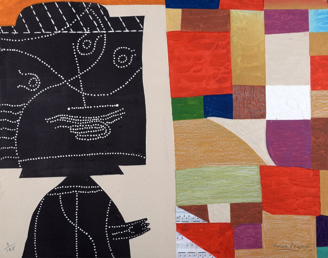 Max Papart : Critique de la raison pure, 1990 - Hand-signed: Max Papart (1911 - 1994),Critique de la raison pure, 1990.Carborundum engraving on paper Cuve du Moulin de Larroque.Hand-signed on the bottom right of the sheet.Hand-numbered 9/125 on the bottom left