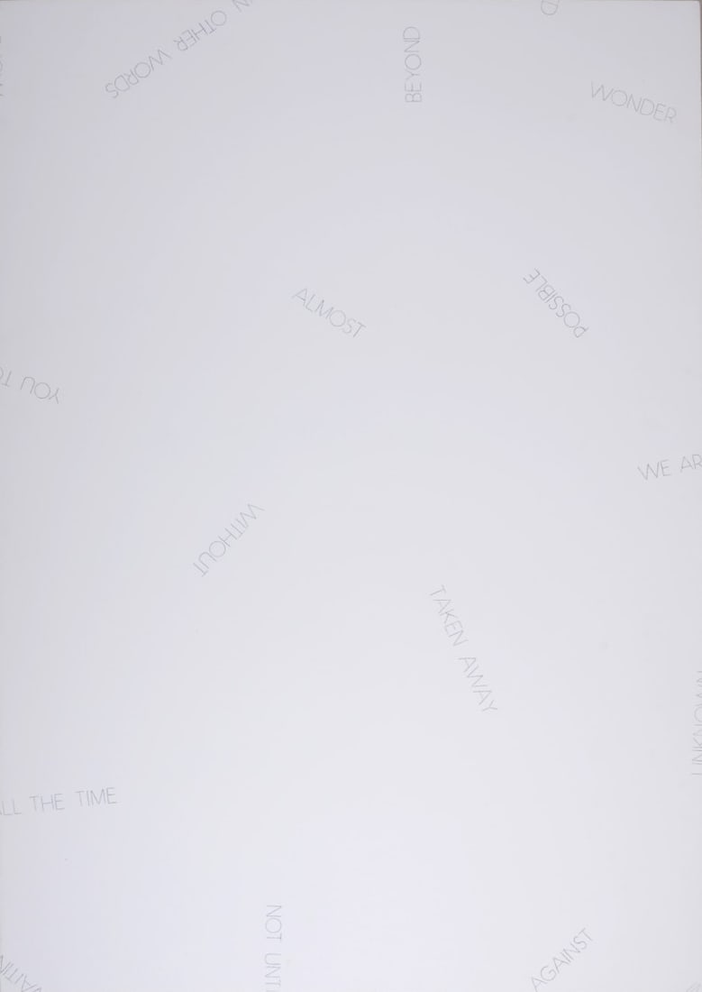 Robert Barry (1936-) : Composition, 1992.: Robert Barry (1936-)Composition, 1992.Large lithograph on Arches paper.Hand-signed and hand-numbered 1/250 at the reverse.With the Olympic blind stamp at the bottom of the sheet.Dimensions :+ Size of