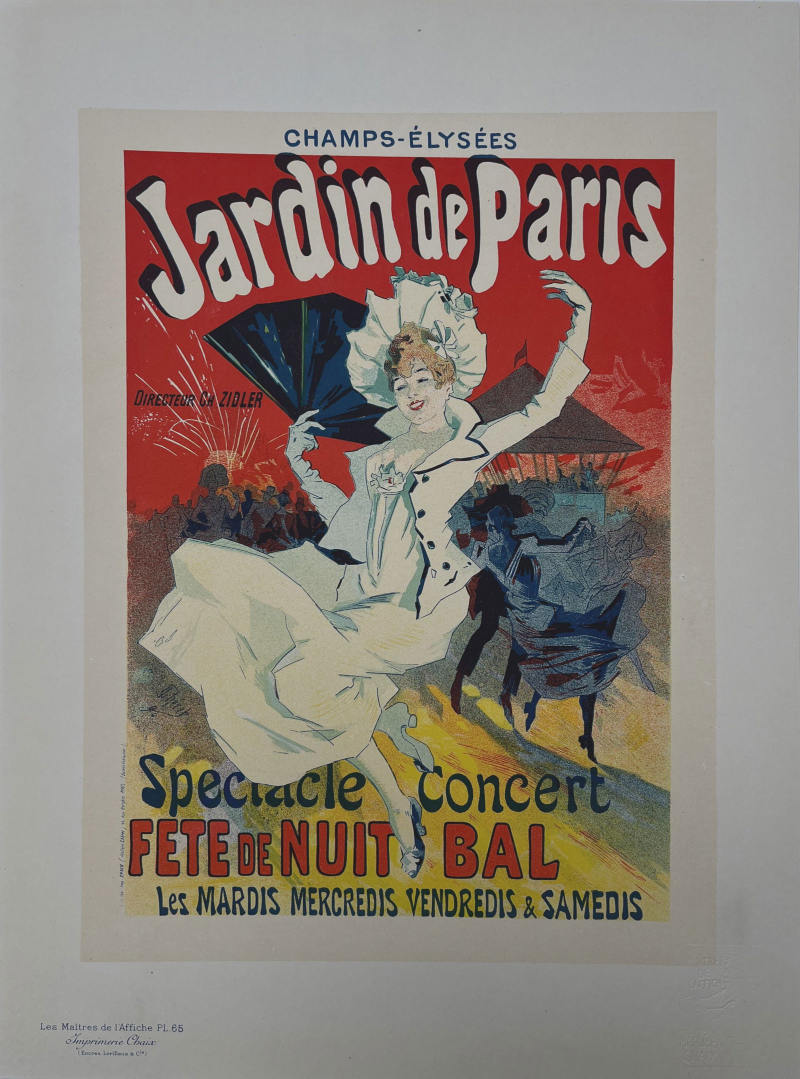 Jules Cheret - Les Maitres de l'Affiche: Jardin de Paris, 1897 (1 of 5)