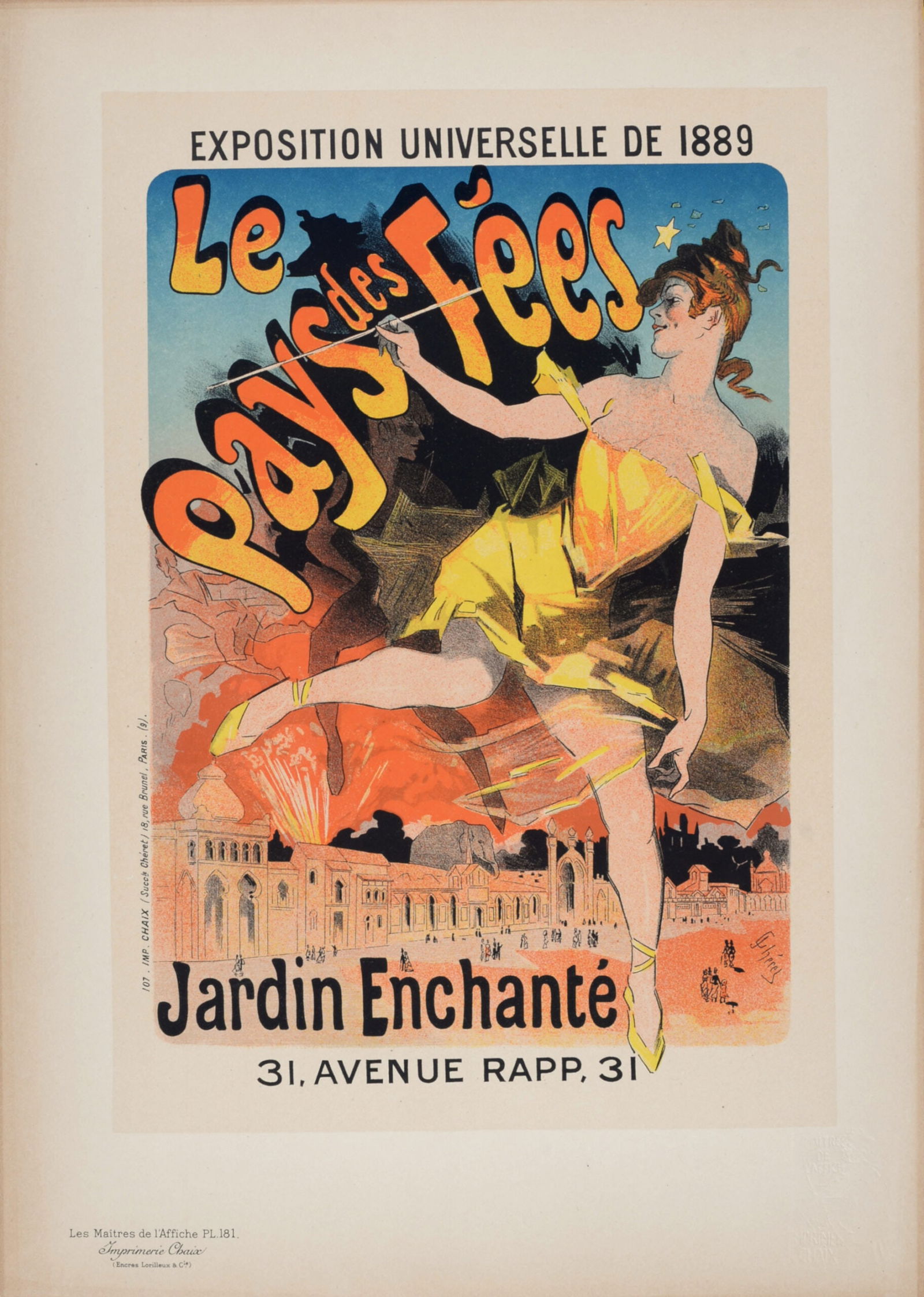 Jules Cheret : Les Maitres de L’Affiche - Le Pays des Fees, 1899 (1 of 6)