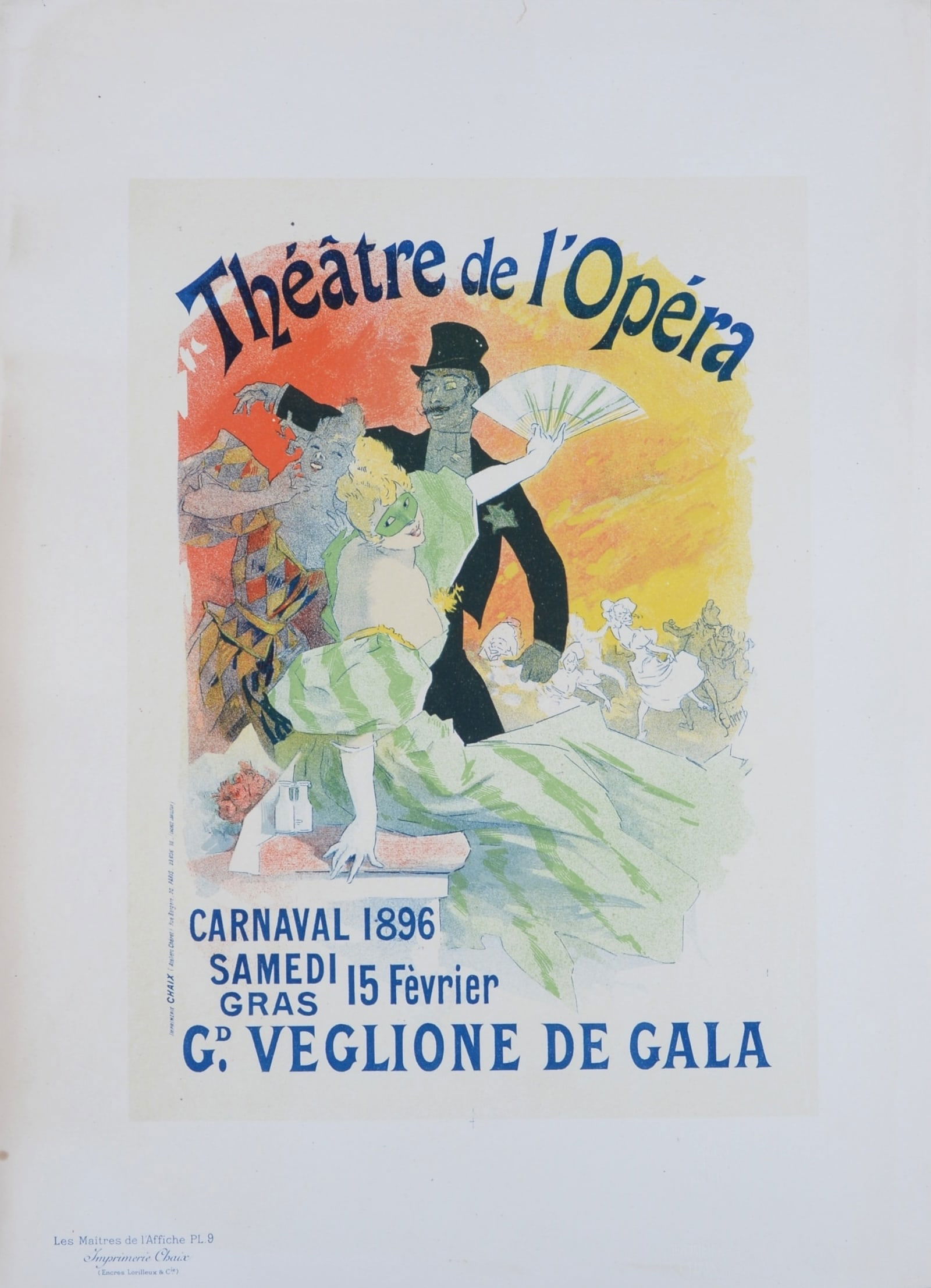Jules Cheret : Les Maitres de L’Affiche - Grand Veglione de Gala, a l'Opera, 1896 (1 of 5)