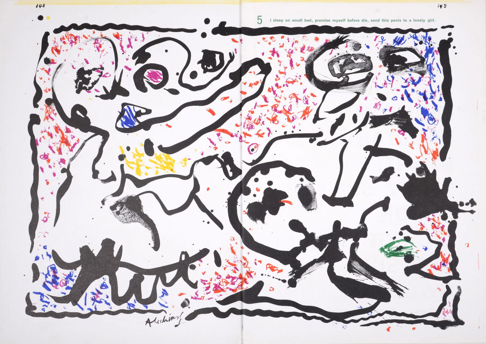 Pierre Alechinsky : One Cent Life, 1964 (1 of 5)