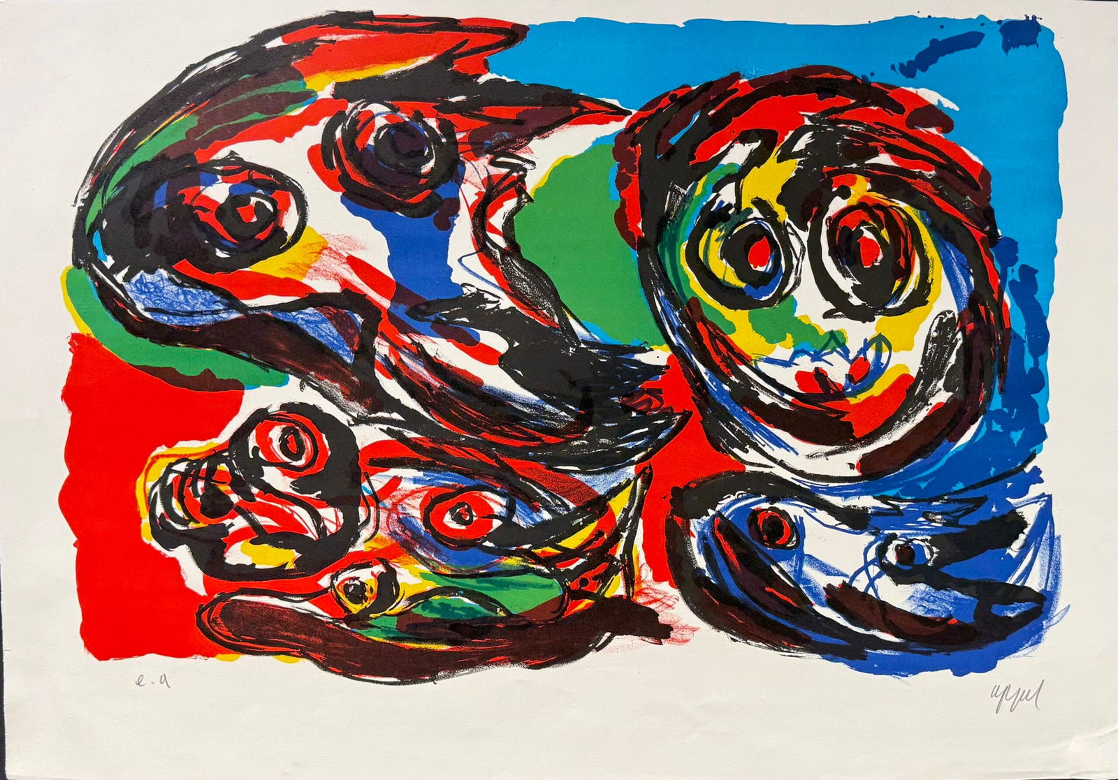 Karel Appel : Four Heads, 1966 (1 of 6)