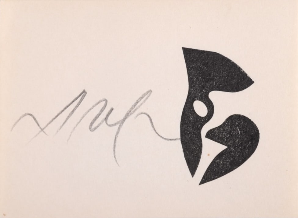 Jean Arp : Composition #20, 1960 - Hand-signed (1 of 6)