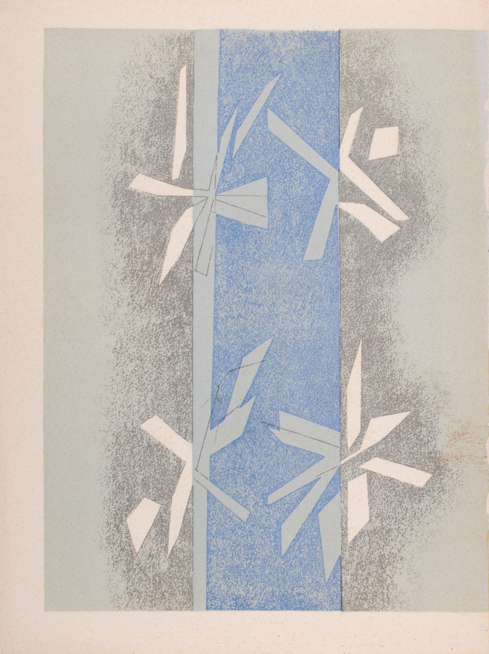 Andre Beaudin : Composition, 1964: Andre Beaudin (1895-1979)Composition, 1964.Lithograph on wove paper.Dimensions:+ Size of the sheet : 29,5 x 21 cm / 11,6 × 8,3 inPrinted by Mourlot.Published in « Prints from the Mourlot Press », P