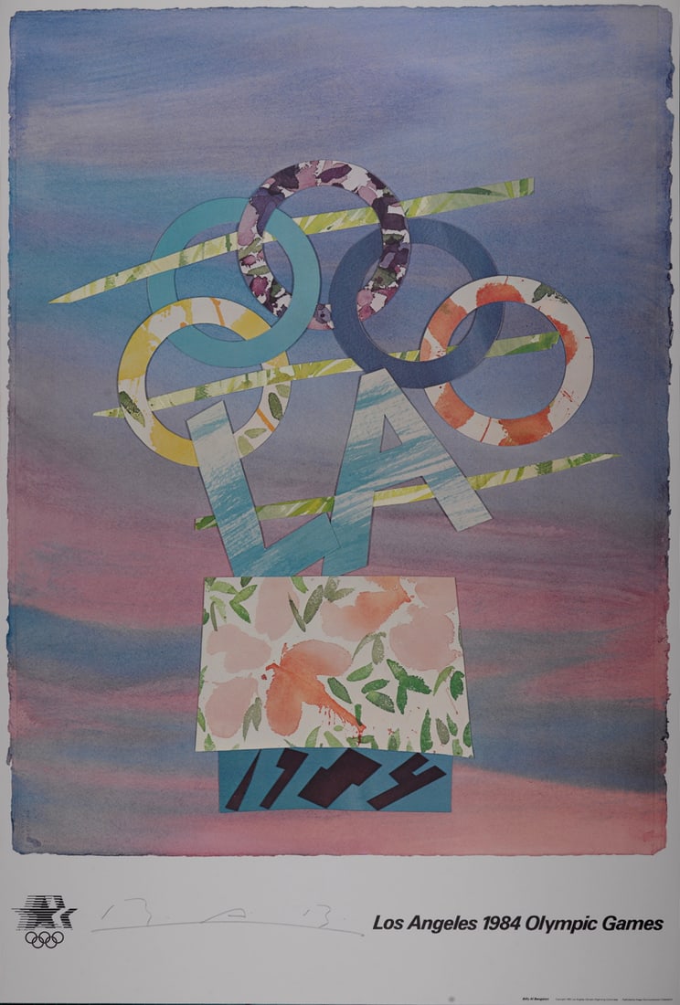 Billy Al Bengston - Los Angeles Olympic,1984 - Hand-signed (1 of 7)